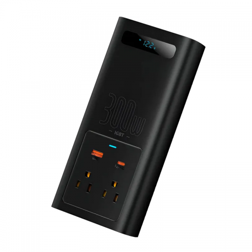 Автомобільний інвертор Baseus IGBT Power Inverter 300W (110V US/JP ) Black