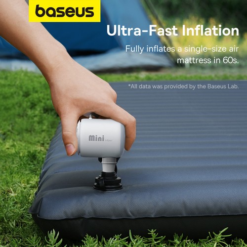 Портативный насос для матрасов Baseus PocketGo Portable Air Pump Stellar White