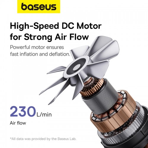 Портативный насос для матрасов Baseus PocketGo Portable Air Pump Stellar White