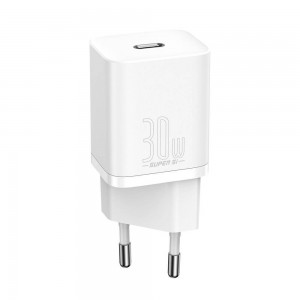Сетевое зарядное устройство Baseus Super Si quick charger IC 30W EU White