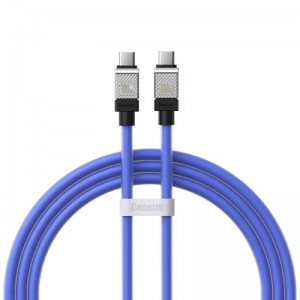 Кабель Baseus CoolPlay Series Fast Charging Cable Type-C to Type-C 100W 1m  Blue