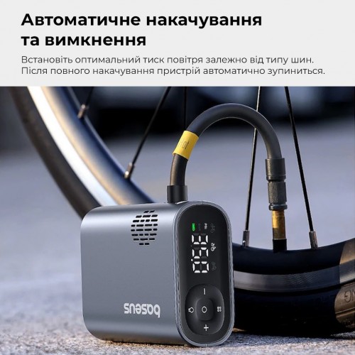 Автомобильный насос Baseus PrimeTrip Series Portable Bike Pump Cosmic Black