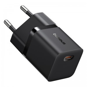 Мережевий зарядний пристрій Baseus GaN5 Fast Charger (mini) 1C 25W EU Cluster Black
