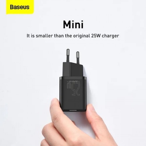 Сетевое зарядное устройство Baseus Super Si Quick Charger 1C 25W EU Black