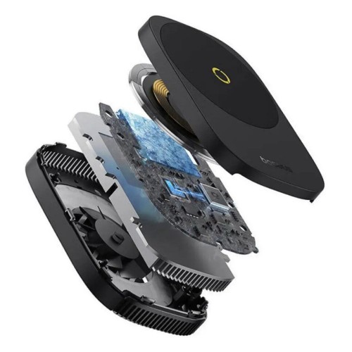 Бездротовий зарядний пристрій з кулером для мобільного Baseus MagPro II Series Ultra-Thin Magnetic Phone Cooler (Basic Edition) Cosmic Black