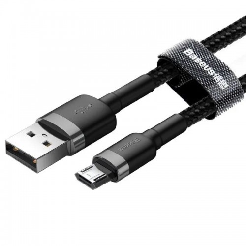 Кабель Baseus Cafule Cable USB для Micro 1,5A 2 м серый+черный