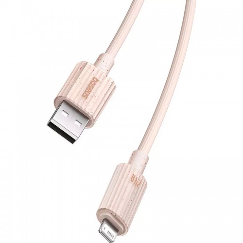 Кабель Baseus серии Habitat для быстрой зарядки USB to iP 2.4A 2 м, пшенично-розовый
