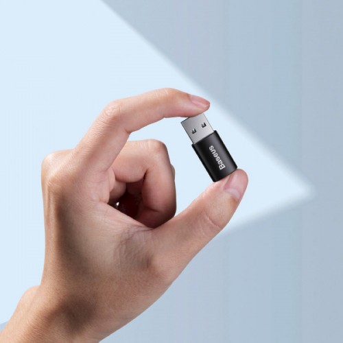 Адаптер Baseus серии Ingenuity Mini OTG USB 3.1 на Type-C, чёрный