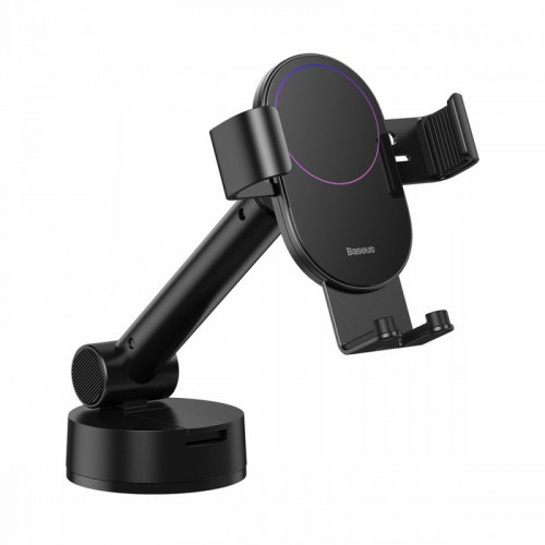Автотримач для телефона Baseus Simplism gravity car mount holder with suction base Black