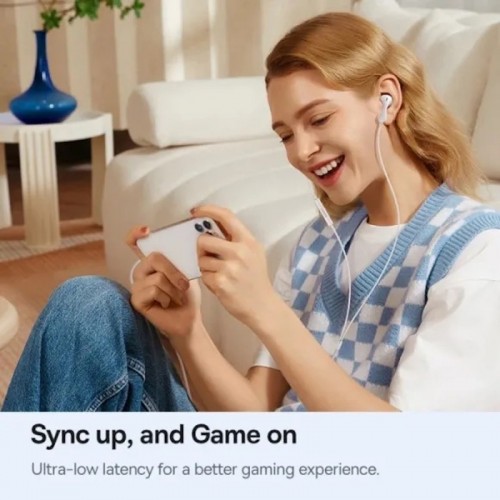 Проводные наушники Baseus Encok HZ20 (3.5mm) Moon White