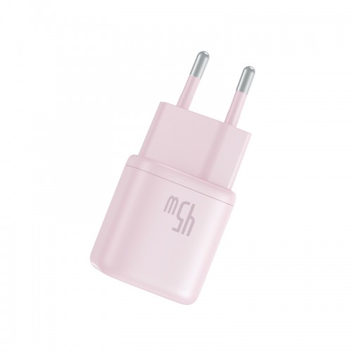 Сетевое зарядное устройство Baseus PicoGo GaN Fast Charger 1C 45W EU Baby Pink