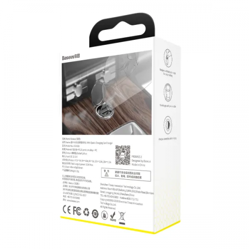 Автомобільний зарядний пристрій Baseus Tiny Star Mini Quick Charge Car Charger USB Port 30W Gray