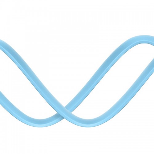 Кабель Baseus Bright Mirror 2 Series Retractable 3-в-1 для быстрой зарядки и передачи данных USB на M+L+C 3.5A 1.1 м, небесно-голубой