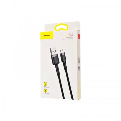Кабель Baseus Cafule Cable USB For Micro 2.4A 1m Gray+Black