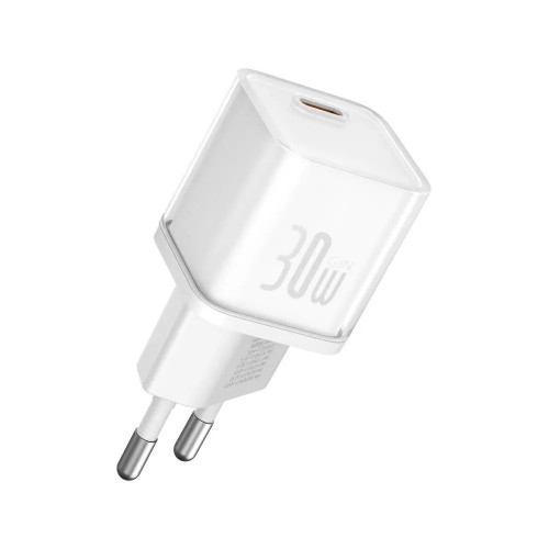 Сетевое зарядное устройство Baseus GaN5S Fast Charger 1C 30W EU Moon White