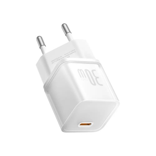 Сетевое зарядное устройство Baseus GaN5S Fast Charger 1C 30W EU Moon White