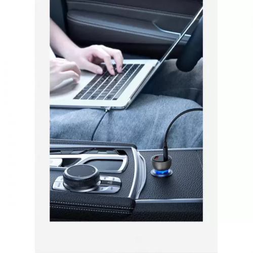 Автомобильное зарядное устройство Baseus Particular Digital Display QC+PPS Dual Quick Charger Car Charger 65W Неглубокое потускнение