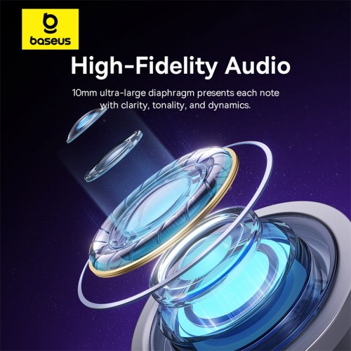 Проводные наушники Baseus Encok HZ11 (3.5 мм) Moon White