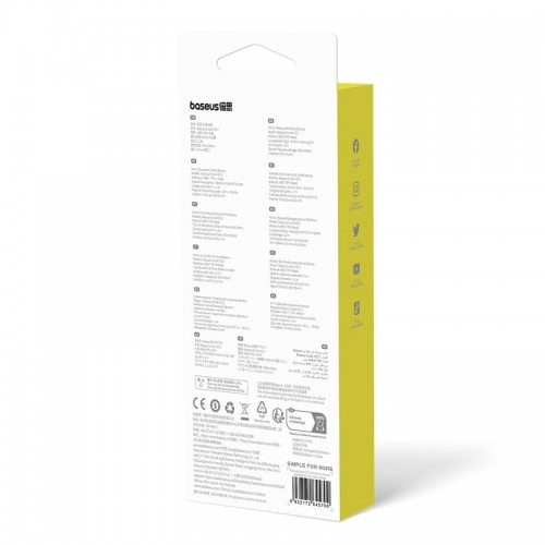 Проводные наушники Baseus Encok HZ11 (3.5 мм) Moon White