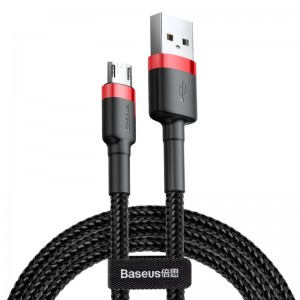 Кабель Baseus cafule Cable USB For Micro 2A 3m Red+Black