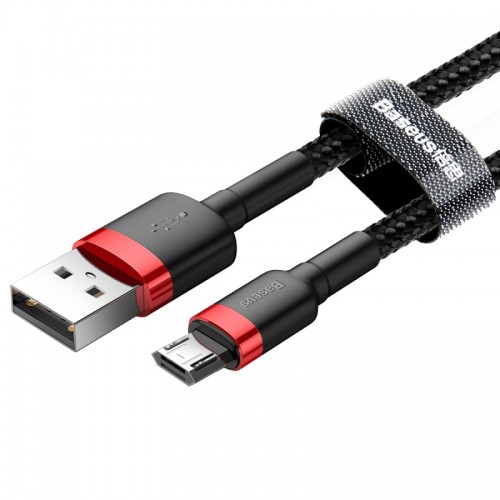 Кабель Baseus cafule Cable USB For Micro 2A 3m Red+Black