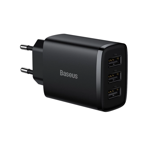 Сетевое зарядное устройство Baseus Compact Charger 3U 17W EU Black