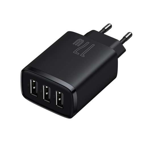 Сетевое зарядное устройство Baseus Compact Charger 3U 17W EU Black