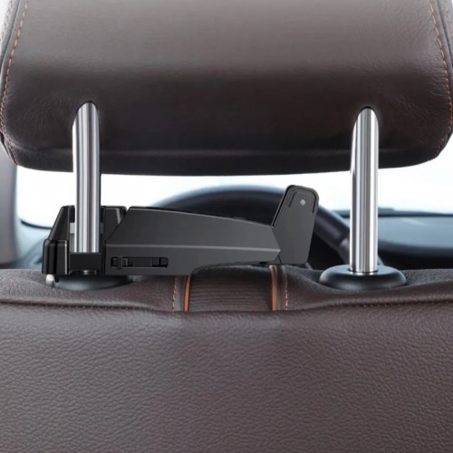 Автотримач для телефона Baseus Backseat Vehicle Phone Holder Hook Black