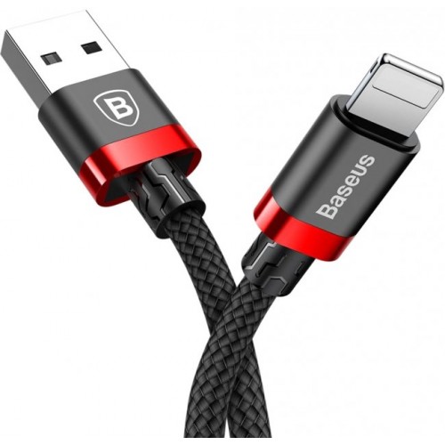 Кабель Baseus Cafule Cable USB для iP 2A 3 м Красный+Чёрный