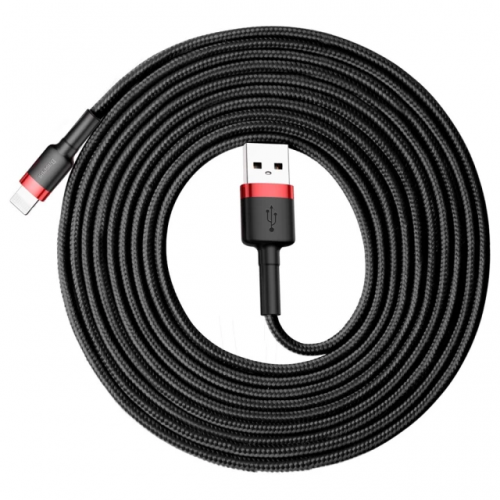 Кабель Baseus Cafule Cable USB для iP 2A 3 м Красный+Чёрный