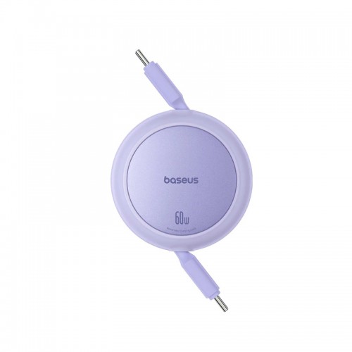 Кабель Baseus Free2Pull Mini для зарядки USB-C – USB-C 60W 1 м, Nebula Purple