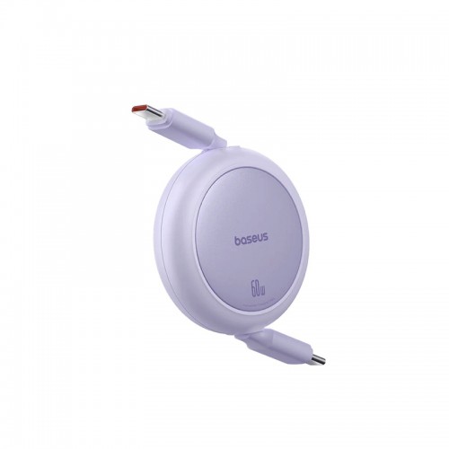 Кабель Baseus Free2Pull Mini для зарядки USB-C – USB-C 60W 1 м, Nebula Purple