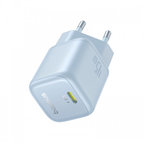 Сетевое зарядное устройство Baseus PicoGo GaN Fast Charger 1C 45W EU Galaxy Blue
