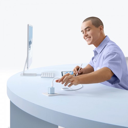 Сетевое зарядное устройство Baseus PicoGo GaN Fast Charger 1C 45W EU Galaxy Blue