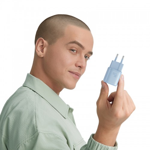 Сетевое зарядное устройство Baseus PicoGo GaN Fast Charger 1C 45W EU Galaxy Blue