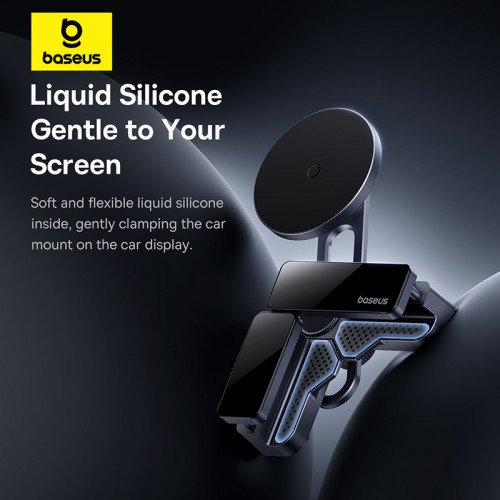 Автотримач для телефона Baseus MaxView Magnetic Car Mount for In-Vehicle Infotainment Screen Space Grey