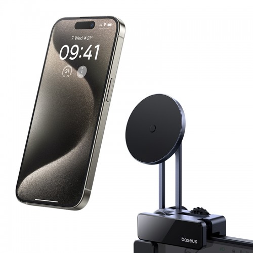 Автотримач для телефона Baseus MaxView Magnetic Car Mount for In-Vehicle Infotainment Screen Space Grey