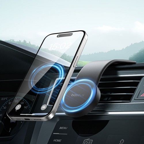 Автотримач для телефона Baseus PrimeTrip C02 Air Magnetic Car Mount Stick-on Type Cluster Black