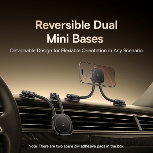 Автотримач для телефона Baseus PrimeTrip C03s Magnetic Car Mount (Stick-on Type, Cosmic Black)