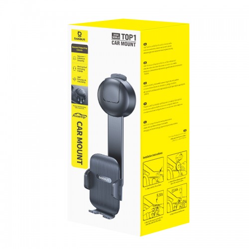 Автотримач для телефона Baseus PrimeTrip C03 Air Clamping Car Mount (Suction Cup Version, Cosmic Black)