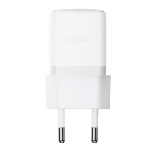 Сетевое зарядное устройство с кабелем Baseus Palm Fast Charger 1C 20W EU Moon White, комплект USB-C to iP 20W 1 м