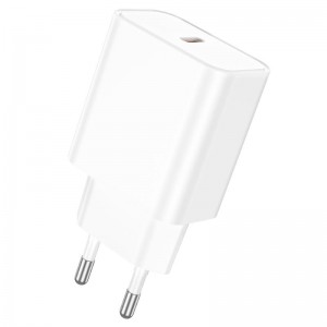 Мережевий зарядний пристрій BOROFONE BA71A Power single Port PD20W charger White