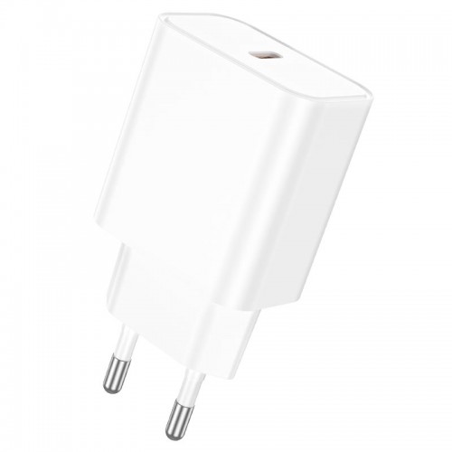 Мережевий зарядний пристрій BOROFONE BA71A Power single Port PD20W charger White