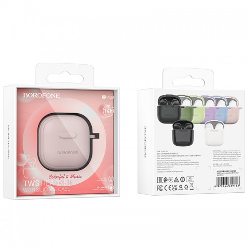 Беспроводные наушники TWS BOROFONE BW29 Charm Pink Sugar