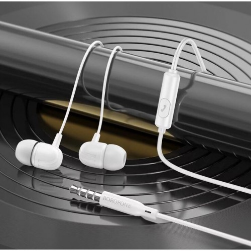 Навушники дротові BOROFONE BM77 (3.5mm) White