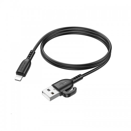 Кабель BOROFONE BX91 USB – iP 2.4A, 1 м, ПВХ, коннекторы ПВХ, чёрный