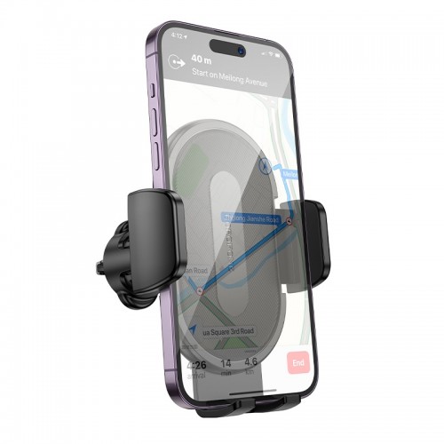 Автодержатель для телефона BOROFONE BH133 Rio автомобильный держатель нажимного типа (на дефлектор) Черный