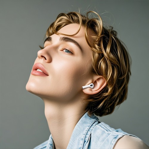 Беспроводные наушники TWS BOROFONE BW87 Mist, сенсорный экран, белый