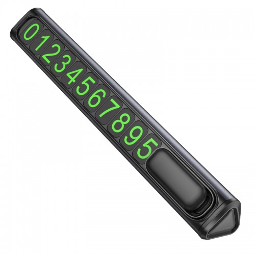 Паркувальна карта BOROFONE FC3 Ronny can hidden parking sign Black Metal Gray