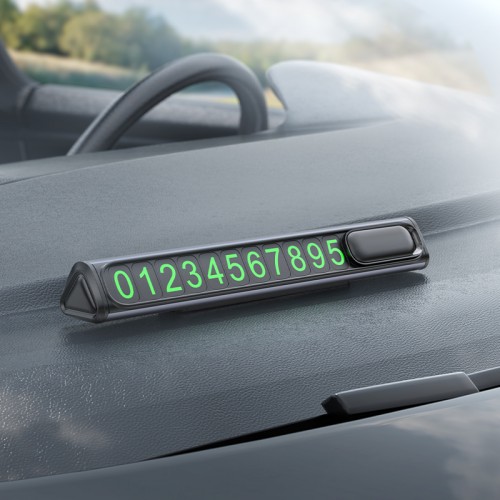 Паркувальна карта BOROFONE FC3 Ronny can hidden parking sign Black Metal Gray